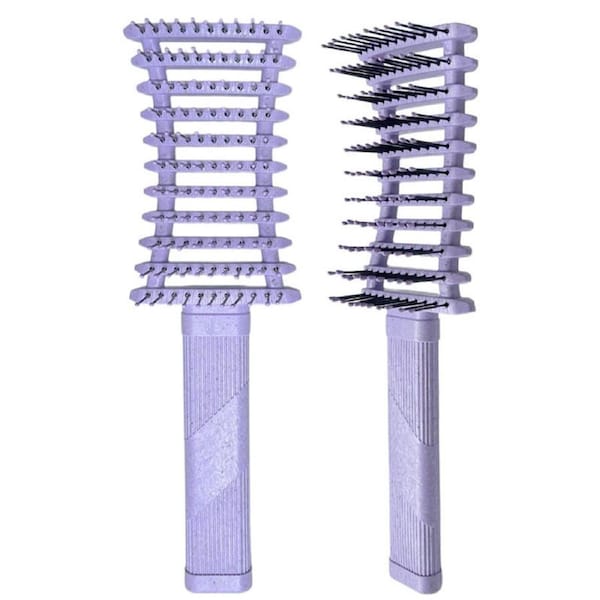 Beakey Curly Hair Brush Defining Vented Curl Defining Brush for Curly Hair Shaping 9106-Purple