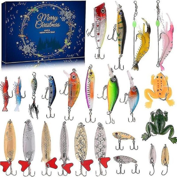 Advent Calendar Fishing Christmas Countdownfishing Tackle Advent Calendar