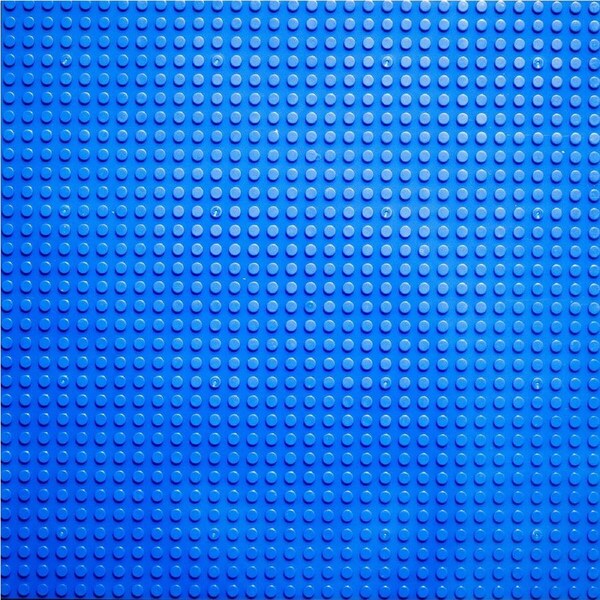 2 x Toy Interlocking Brick Base Blue 25.5 x 25.5cm 32 Studs