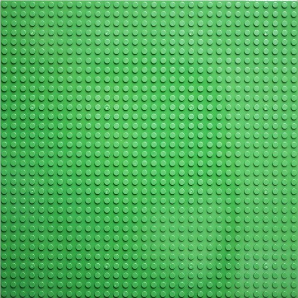 2 x Toy Interlocking Brick Base Green 25.5 x 25.5cm 32 Studs