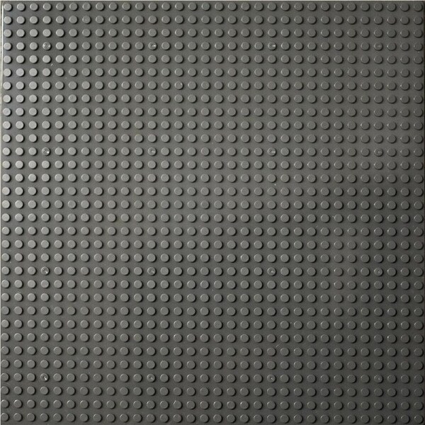 2 x Toy Interlocking Brick Base Grey 25.5 x 25.5cm 32 Studs