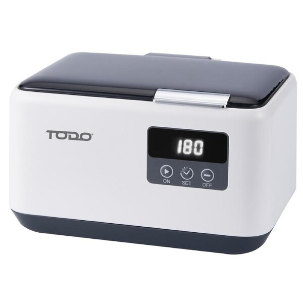 TODO Ultrasonic Cleaner Sonic Wave Jewellery Cleaner Blue LED 600ml Stainless Steel Tank 5 Mode