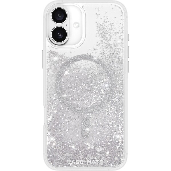 Case-Mate Waterfall MagSafe Phone Case Cover For Apple iPhone 16 Plus Silver