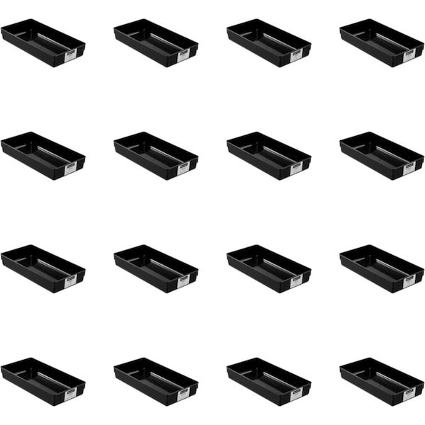 16x Boxsweden Drawer Organiser Tray Storage Container Rectangle 30.5x15cm Assort