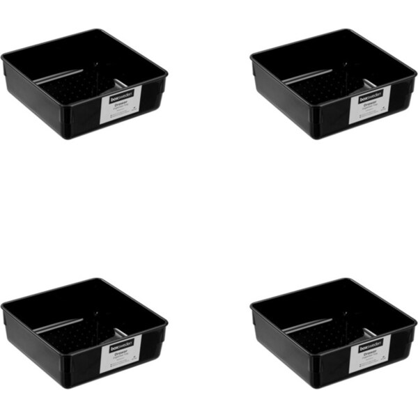 24x Boxsweden Drawer Organiser Tray Storage Container Square 15x5cm Assorted