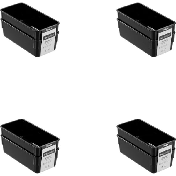 24x Boxsweden Drawer Organiser Tray Storage Container Rectangle 15x7.5cm Asst
