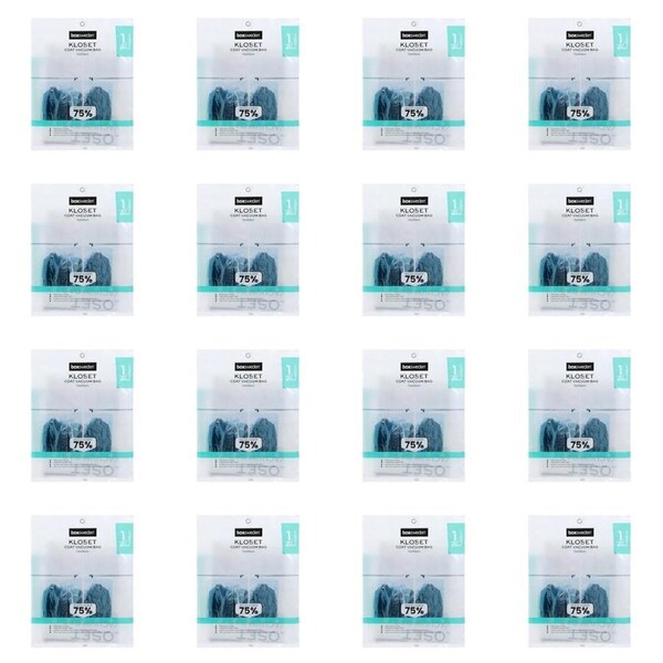 16x Boxsweden Kloset Space Saving Coat Vacuum Bag Storage Organiser 70x105cm