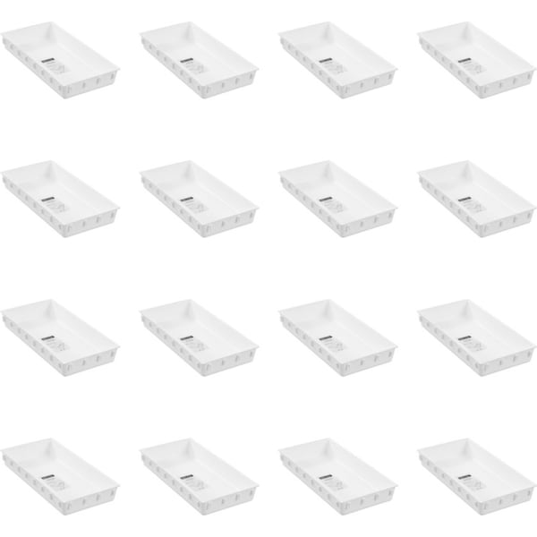 16x Boxsweden Interlock Drawer Organiser Storage Rectangle 34.5x17.5cm Assorted