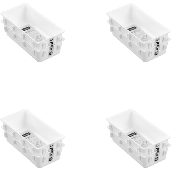 24x 48pc Boxsweden Interlock Drawer Organiser Storage Rectangle 17.5cm Assorted