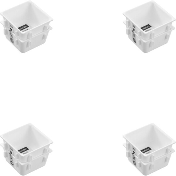 48pc Boxsweden Interlock Drawer Organiser Storage Square 8.5x5cm Assorted