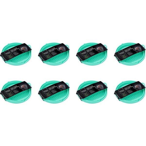 8x Lemon & Lime Silicone Collapsible Air Fryer Baking Tray Round 19.5cm Assorted