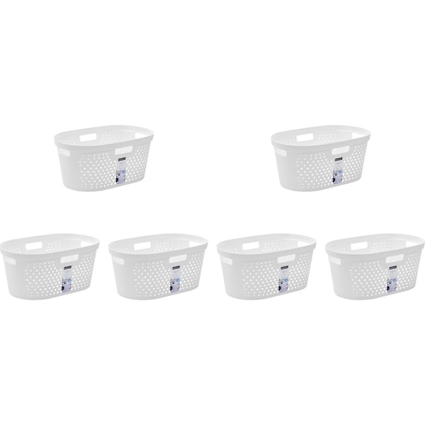 6x Boxsweden Diamond 40L Laundry Basket Dirty Clothes Hamper Storage Assorted