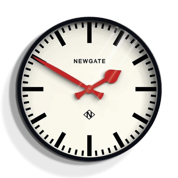Newgate Putney Clock Black