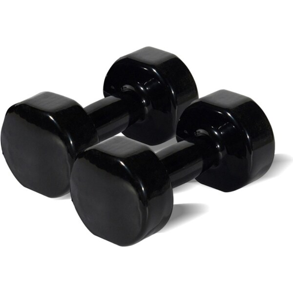 2PK Bodyworx Vinyl Dipped Weighted Dumbbell 6kg Home Gym Workout Set