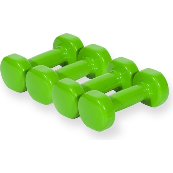 4PK Vinyl Dipped Weighted Dumbbell 1.5kg Home Gym Workout Set