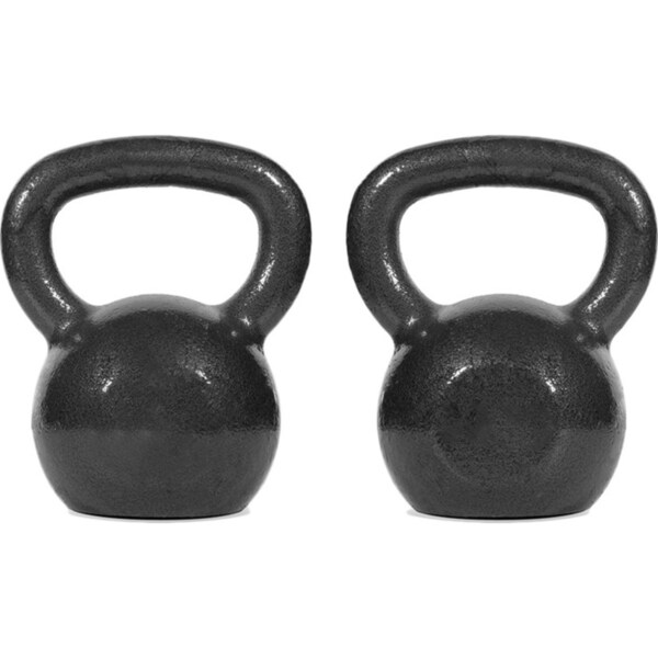 2PK Bodyworx Solid Cast Iron Kettlebell Weights 4kg Home Gym Workout Set