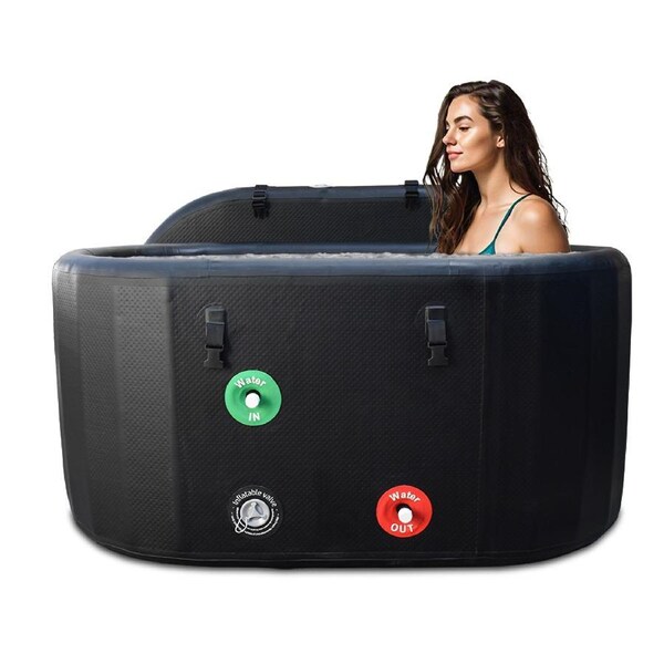 Ice Bath / Hot tub Portable with outlets for Chiller Unit - Cold Water Therapy