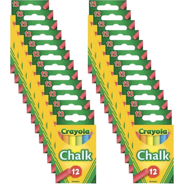 288pc Crayola Kids/Childrens Creative Blackboard Colouring Draw Chalk Set 36m+