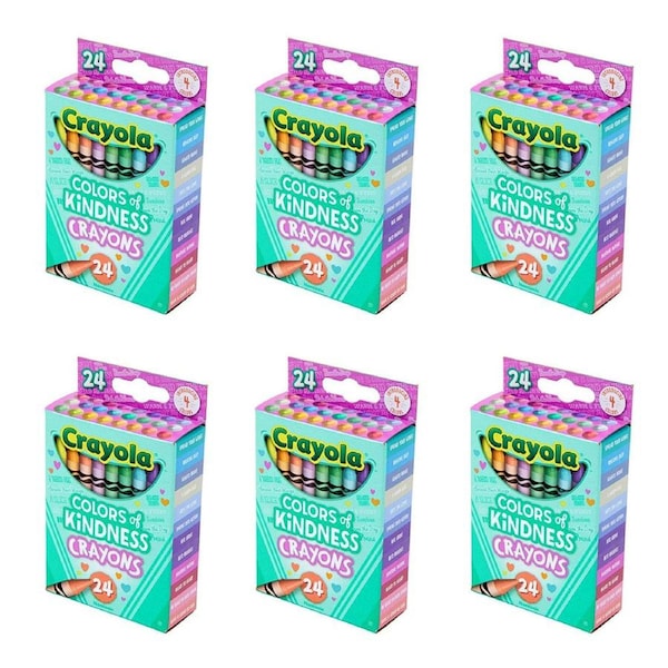 144pc Crayola Colors Of Kindness Crayons Kids/Children Drawing Colouring Set 3y+