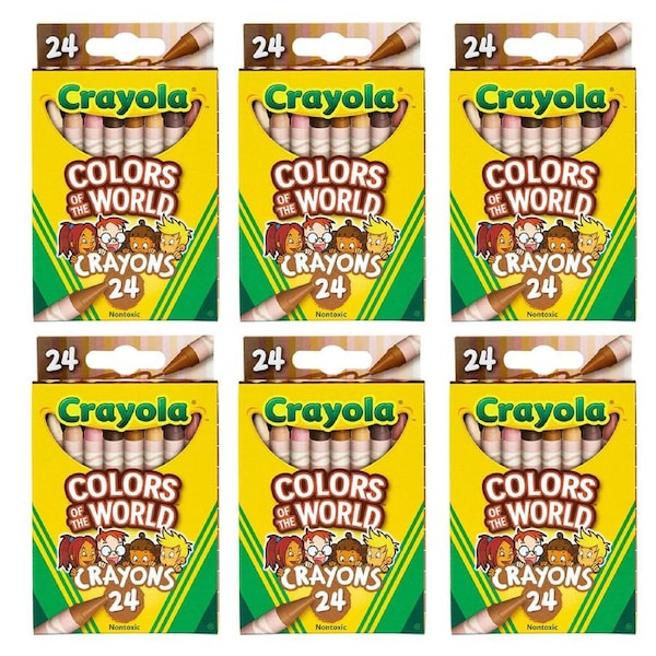 144pc Crayola Colours Of The World Crayons Drawing Art/Craft Kids/Children 3y+