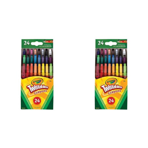 48pc Crayola Mini Twistables Colouring Crayons Drawing Craft Kids/Children 3y+
