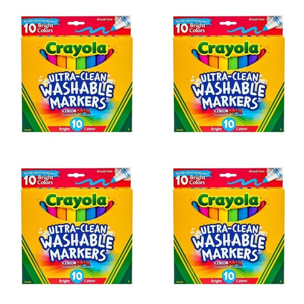 40pc Crayola Kids/Childrens Creative Ultra Clean Bright Washable Markers 36m+