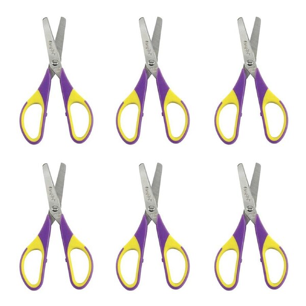 6x Crayola Kids/Childrens Creative School Art Blunt Tip Scissors Single Pair