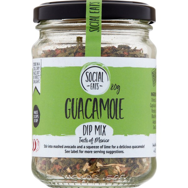 Social Eats Guacamole Dip Mix 80g