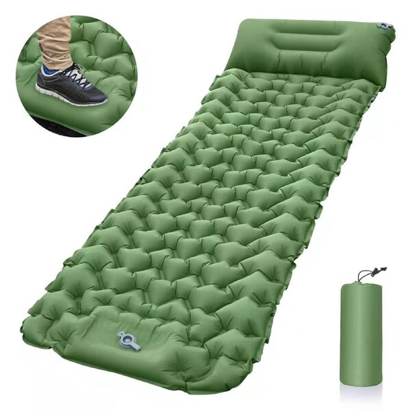 Self Inflating Mattress Camping Hiking Airbed Mat Sleeping with Pillow Bag Camp