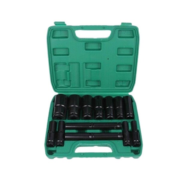 15Pcs 8-32Mm 1/2 inch Drive Deep Impact Socket Set Heavy Metric Garage Tool