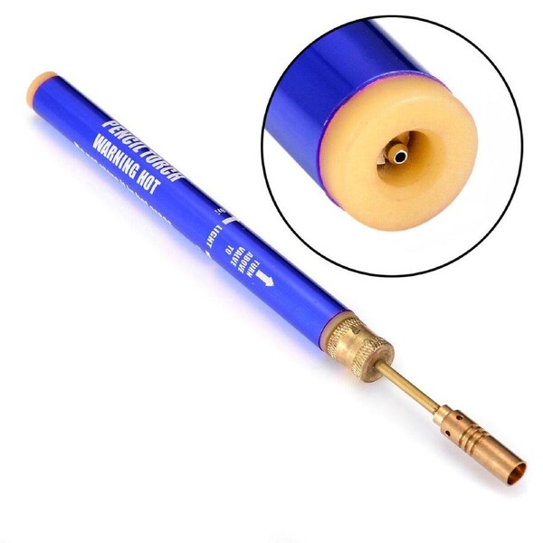 1PC Butane Pencil Torch for Heat Shrinking Adjustable Flame Gas Refillable