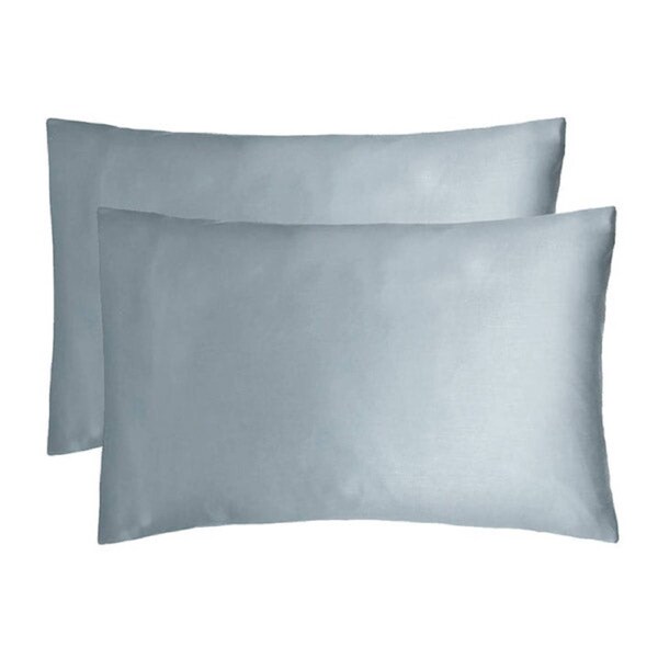 Bambury Bamboo Satin Pillowcases Slate Blue