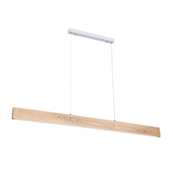 Langtoft Ash Wood Tricolour Led Pendant