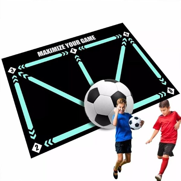Soccer Footwork Equipment Soccer Training Mat Football Footstep Carpet Anti-Skid