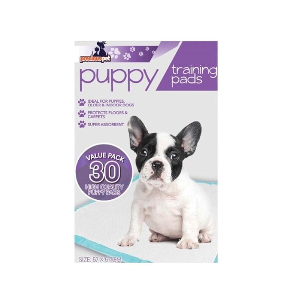 Precious Pet 30x Pack Puppy Training Mat 56x56cm Dog Indoor Pads Pee Absorbent Toilet