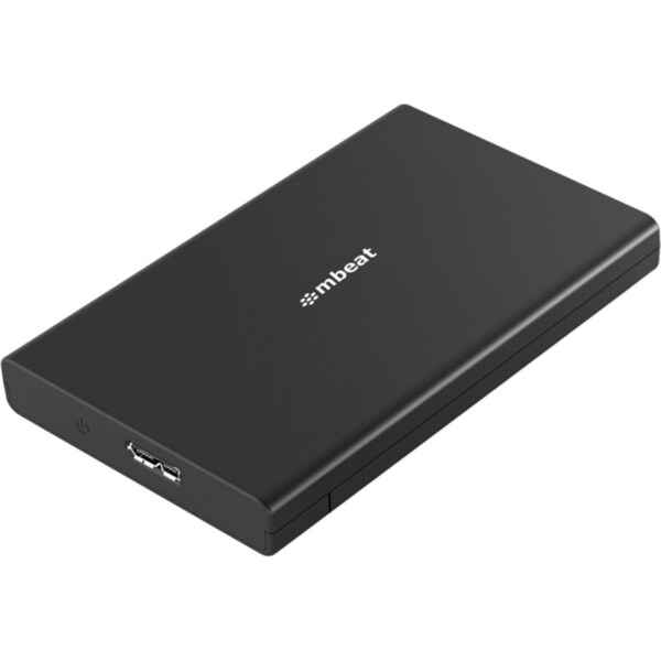 Mbeat A2 Slim Tool-Free USB 3.0 SATA HDD Compact Travel Enclosure 2.5" Black