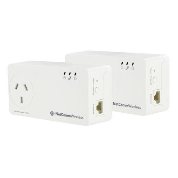 NetComm NP511 AV500 Powerline Twin Pack With AC Passthrough
