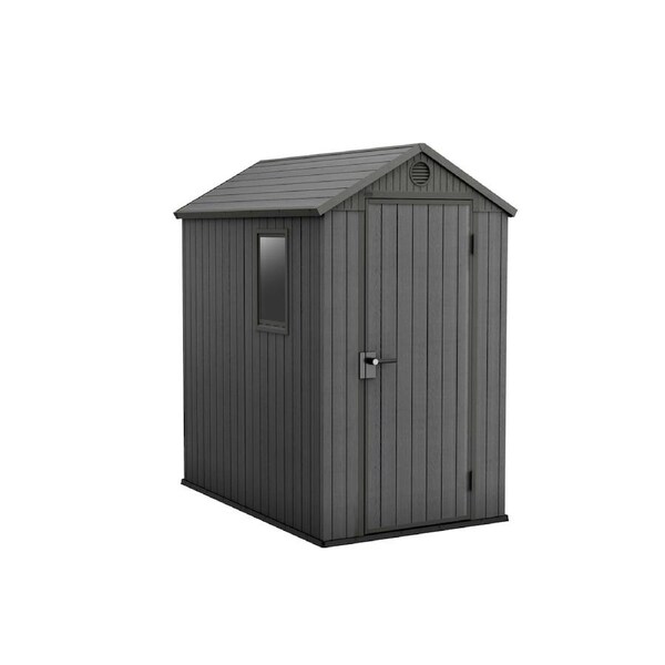 Keter Darwin 4x6 Garden Shed - Grey