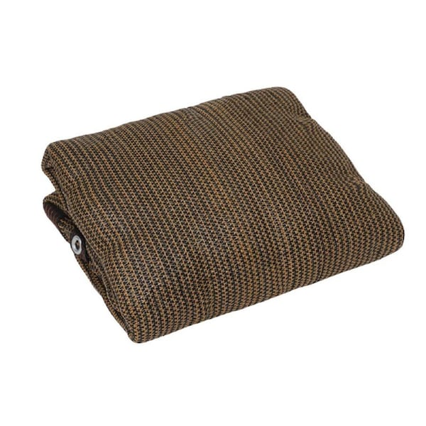 15m x 2m Fence Windscreen Privacy Screen Shade Cover Coffee Fabric Mesh Garden