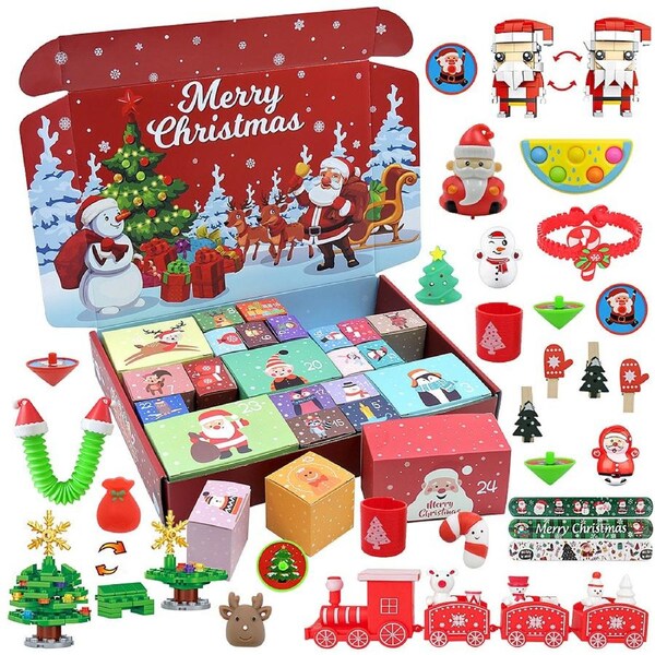 Christmas Advent Calendar, Christmas Countdown Calendar Children's Gift-Small Box