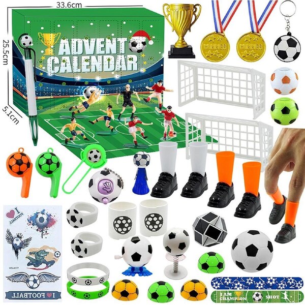Christmas Advent Calendar 24 Days Christmas Countdown Calendar Football Blind Box