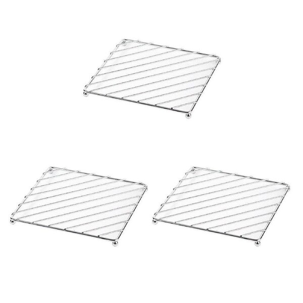 3PCS Kitchen Heat Insulation Mat Non Slip Pot Holder Anti Scalding Cooling Rack