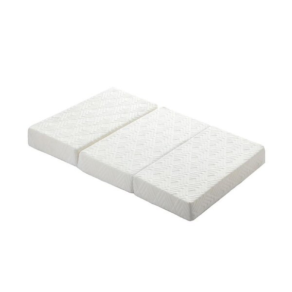 Bedra Folding Mattress 3-Fold Foldable Foam Mattresses Baby Cot Bed Mat White