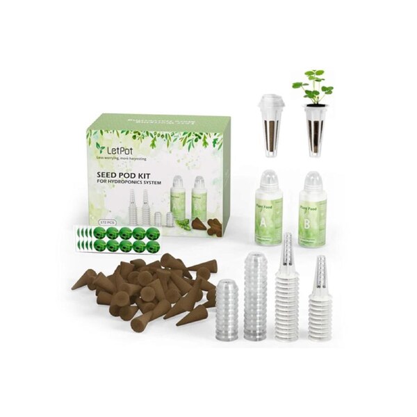 LetPot 172 Pcs Seed Pod Round Sponge Kit for Hydroponics