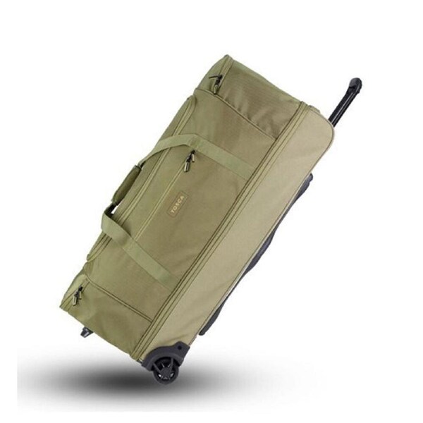 Tosca 85cm Split Comp Outdoor Travel Luggage Trolly/Wheelie Bag Khaki/Sand