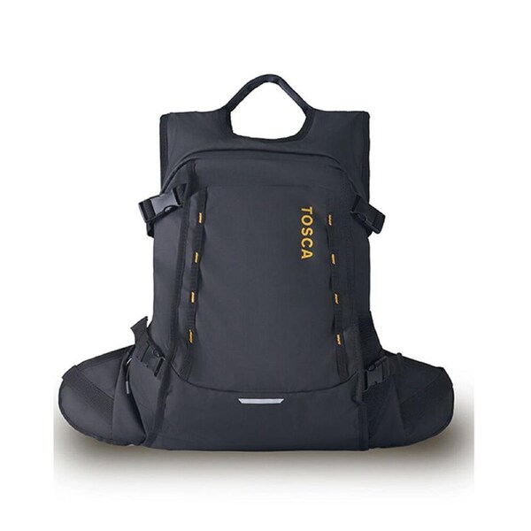 Tosca Delta Deluxe Outdoor Travel Adjustable Backpack Multipurpose Bag Black