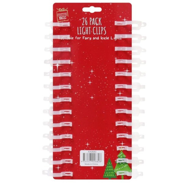 Light Clips Fairy/Icicle Light 26pk, tile roof