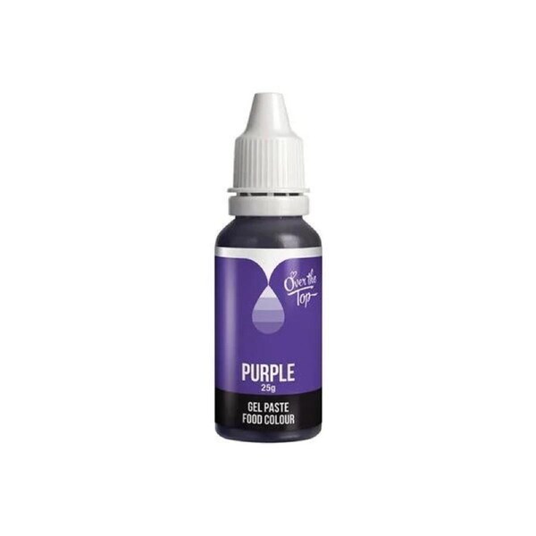 Over The Top Purple Gel Paste Food Colour 25g