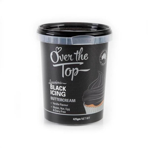 Over The Top Buttercream - Black 425g
