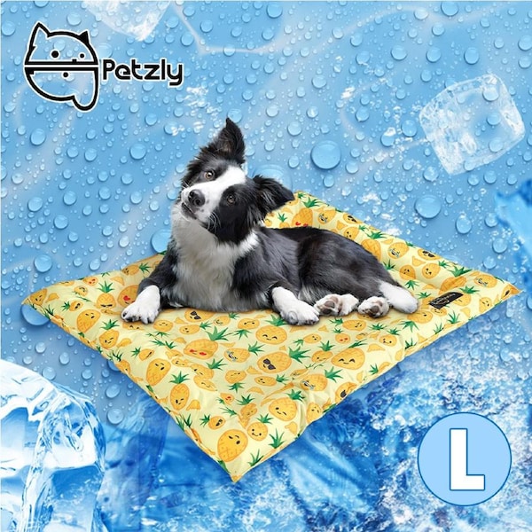 Petzly Pet Cooling Mat Dog Cat Bed Non-Toxic Cooling Dog Summer Pad 76x116CM